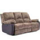 More4Homes Postana 3 Seater Electric High Back Jumbo Cord Fabric Recliner Sofa (brown)