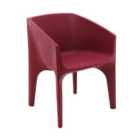 Tramontina Paco Polyethylene Lounge Chair (Burgundy)
