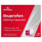 Morrisons Ibuprofen 200mg Capsules 16 per pack