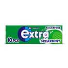 Extra Spearmint Sugarfree Gum 10 Pieces 10 x 1 per pack