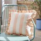 Wide Stripe Outdoor Square Cushion
