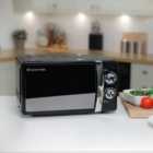 Russell Hobbs Colours 700W 17L Jet Black Manual Microwave
