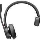 Poly VOYAGER 4310-M Microsoft Teams Certified Headset with charge stand Wireless Black Headset