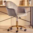 Interiors by Premier Brent Grey and Gold Swivel Office Chair