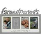 Grandparents 4-Aperture Frame - Grey