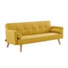 Home Detail Sarnia V2 Mustard Fabric Sofa Bed