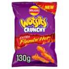 Wotsits Crunchy Extra Flamin' Hot Sharing Bag Snacks 130g