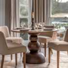 Salcombe 4 Seater Round Dining Table