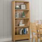 Julian Bowen Curve Single Drawer 4 Shelves Oak Tall Bookcase