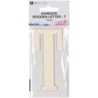 Adhesive Wooden Letter - T