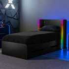 X Rocker Electra RGB Single Gaming Bed With Storage and App Controlled LED Lights