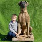 Giant life-size Hunting Dog Great Dane Statue