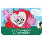 Little Yeos Organic Strawberry & Raspberry Fromage Frais 6 x 45g
