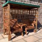 Charles Taylor Henley 2 Seater Arbour with Green Roof Cover