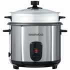 Daewoo SDA1061GE Stainless Steel 1.8L Rice Cooker with Steamer Basket