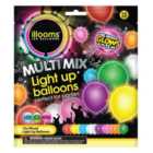 Illooms Light Up Balloons Mixed Colour 15 per pack