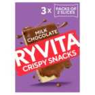 Ryvita Crispy Snacks Milk Chocolate Snack Packs 3 x 26g