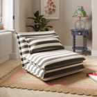 Jackson Foldable Single Sofa Bed, Woven Stripe