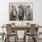 Cedar & Sage Windswept Ponies Framed Canvas