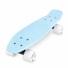 Xootz 22 inch Pastel Blue Kids Retro Plastic Cruiser Skateboard