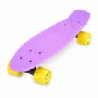 Xootz 22 inch Purple Kids Retro Plastic Cruiser Skateboard