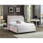 Eleganza Bernado Upholstered Bed Frame Plush Velvet Fabric Super King Pink