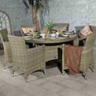 Royalcraft Wentworth 6 Seater Round Carver Dining Set