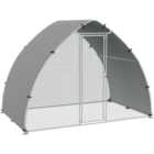 PawHut Walk In Chicken Run with Spire Roof and Cover 2.2 x 1.9 x 3m