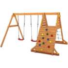 Shire Spider King Kids Wooden Multi Play Set Equipment