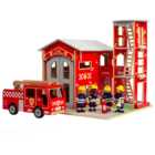 Bigjig Toys Wooden City Fire Station Playset