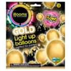 Illooms Gold Light Up Balloons 15 per pack