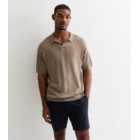 Light Brown Relaxed Fit Polo Shirt
