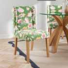 Oswald Dining Chair, Floral Green
