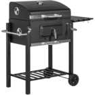 Outsunny Black Charcoal Grill with Height Adjustable Coal Pan