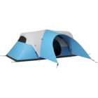 Outsunny 5-6 Person Waterproof Camping Tent Blue