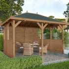 Mercia Hawton 3 x 4m Garden Shed with Panels