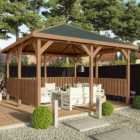 Mercia Thorpe 4 x 4m Garden Shed with Vertical Rails