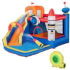 Outsunny Kids 5 in 1 Inflatable Bouncy Castle with Air Blower