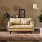 Darla Curved Faux Linen 2 Seater Sofa