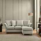 Dixie Corner Chaise Sofa, Soft Texture Fabric