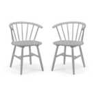Modena Set Of 2 Dining Chairs, Rubberwood