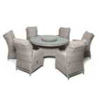 Maze Cotswold Reclining 6 Seat Round Dining Set