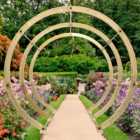 Shire 8 x 8ft Flower Walk Pressure Treated Arch with Spike