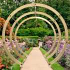 Shire 8 x 8ft Flower Walk Pressure Treated Arch with Bold Down Bracket