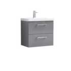 Arno Wall Mounted 2 Drawer Vanity Unit with Basin