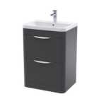 Parade Floor Standing 2 Drawer Vanity Unit with Ceramic Basin