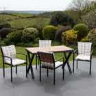 Artemis Home Carrick 4 Seater Outdoor Dining Set with Seat Cushions