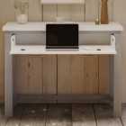 Baumhaus Greystone Grey Hidden Space saver Desk