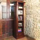 Baumhaus La Roque 4 Shelf Mahogany Narrow Alcove Bookcase