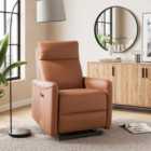 Olli Boxy Rise and Recline Chair, Faux Leather